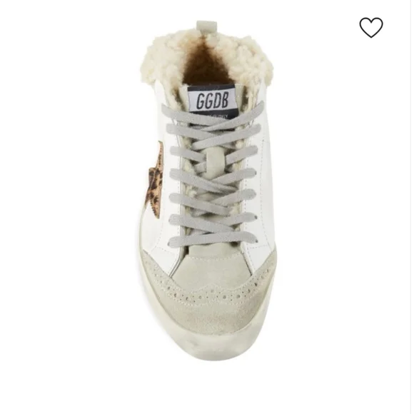 Women's Golden Goose Mid-Star Shearling Sneakers - Picture 5 of 7